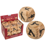 OOTB Holz-Würfel Kamasutra ca. 6 x 6 cm