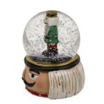 OOTB Schneekugel Nussknacker auf Sockel Gesicht