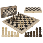 OOTB Holz-Brettspiel Schach ca. 34 x 34 cm