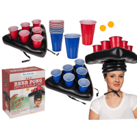 Aufblasbare Mütze, Beer Pong Game,