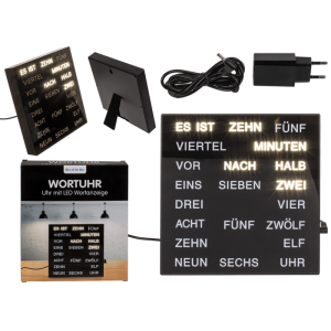 OOTB Uhr mit deutscher Wort-Anzeige