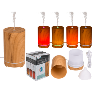 OOTB Luftbefeuchter/Öl-Diffuser Wooden Tower Optic