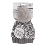 OOTB Kuschel-Mütze mit Kunstfell-Bommel &...