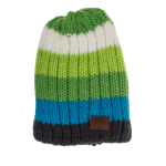 OOTB Kinder-Kuschel-Mütze mit Bommel Rainbow Colours