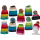 OOTB Kinder-Kuschel-Mütze mit Bommel Rainbow Colours