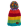 OOTB Kinder-Kuschel-Mütze mit Bommel Rainbow Colours
