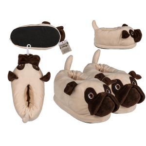 OOTB Kuschel-Hausschuhe Mops 4029811429318