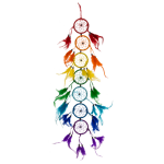 OOTB Bunter Traumfänger mit Federn Rainbow
