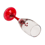 OOTB Sektglas mit Herzen und rotem Sockel Love