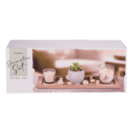 OOTB Naturfarbenes Holz-Tablett ca. 36 x 14 cm