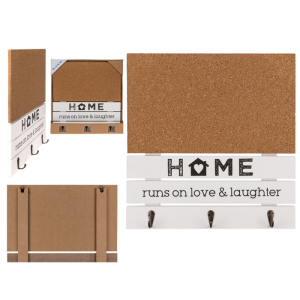 OOTB Holz-Garderobe Home runs on love and laughter