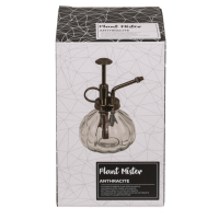 OOTB Anthrazitfarbene Glas-Sprühflasche für Pflanzen