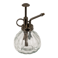 OOTB Anthrazitfarbene Glas-Sprühflasche für Pflanzen