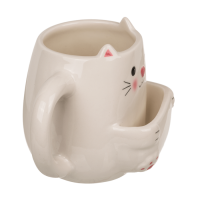 Dolomite-Becher mit Keksfach, Katze,