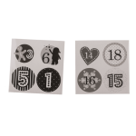 OOTB Schwarz/silberner Adventskalender