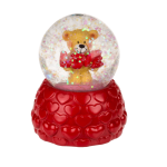 OOTB Glitterkugel Bär auf Sockel
