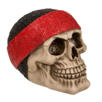 OOTB Spardose mit Schloss Totenkopf mit Stirnband