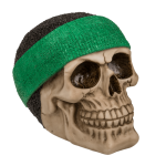 OOTB Spardose mit Schloss Totenkopf mit Stirnband