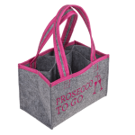 OOTB Graue Filztasche mit 6 Fächern für 6 Flaschen