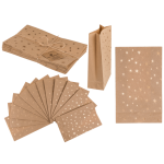 OOTB Kraftpapier-Geschenktüte Sterne