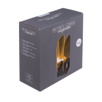 OOTB Schwarzer Glas-Teelichthalter Infinity candle