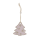 OOTB Rosa farbene Holz-Weihnachtsmotive zum Hängen