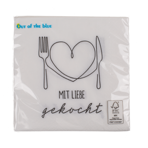 OOTB Papier Servietten Mit Liebe gekocht
