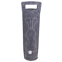 Filz-Weintasche, Osterhase, 15 x 41 x 9 cm