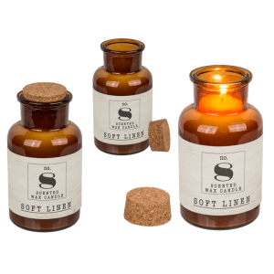 OOTB Duftkerze (Soft Linen) im Apothekerglas