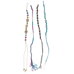 OOTB Textil-Armband Friendship mit Muscheln &