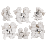 OOTB Sitzendes Engelpärchen mit Kristallherz