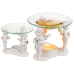 OOTB Aromalampe mit Glasschale Stehende Engel mit