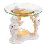 OOTB Aromalampe mit Glasschale Stehende Engel mit