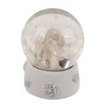 OOTB Glitterkugel Engel mit Kristallherz auf Sockel