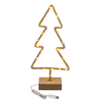 OOTB Metall-Tanne mit Jute umwickelt & LED