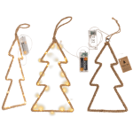 OOTB Metall-Tanne mit Jute umwickelt & LED