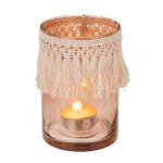 OOTB Glas-Teelichthalter Boho Style