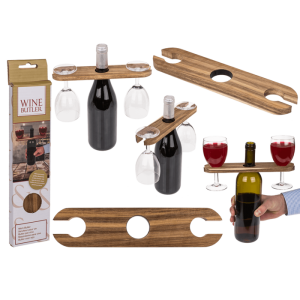 OOTB Wein-Butler ca. 25 x 6 x 1 cm Akazienholz