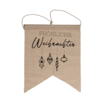 OOTB Naturfarbener Wimpel Weihnachten