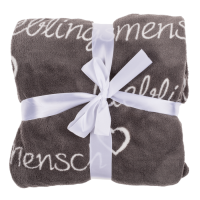 Graue Kuscheldecke, Lieblingsmensch,