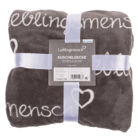 Graue Kuscheldecke, Lieblingsmensch,