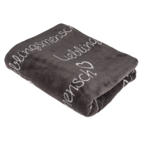 Graue Kuscheldecke, Lieblingsmensch,