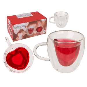OOTB Doppelwandiges Thermo-Glas mit Herzform