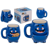 Dolomite-Becher mit Keksfach, blaues Monster,