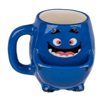 Dolomite-Becher mit Keksfach, blaues Monster,