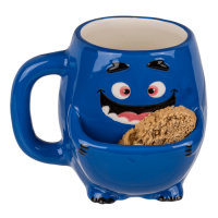 Dolomite-Becher mit Keksfach, blaues Monster,