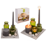 OOTB Weiß/naturfarbener Holz-Teller