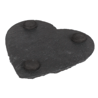 Schiefer-Untersetzer, Herz, ca. 10 cm,