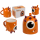 OOTB Becher Monster verkehrt herum orange