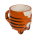 OOTB Becher Tiger verkehrt herum ca 12 x 14 cm